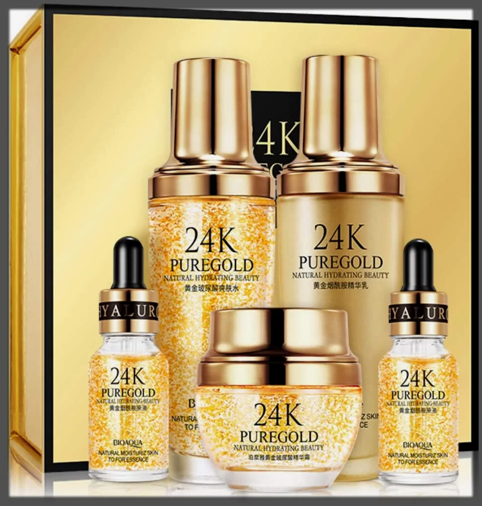 24k pure gold facial kit