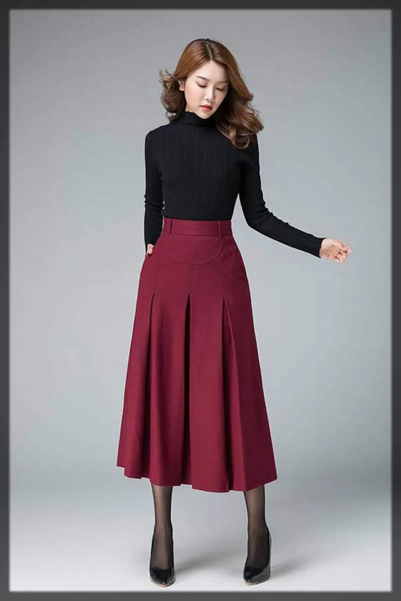 high waist skirt designs