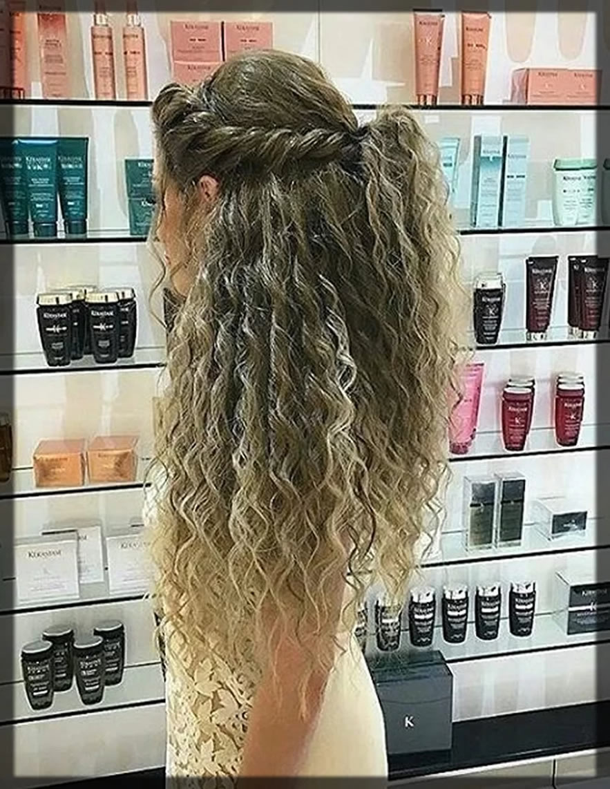 side-twisted-curly-hairstyle